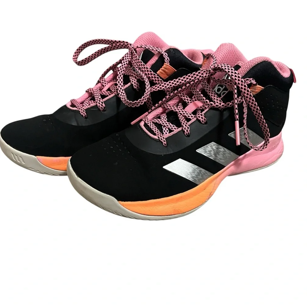 Adidas youth size 3 Shoes - Black, Pink, and Orange - Picture 5 of 10